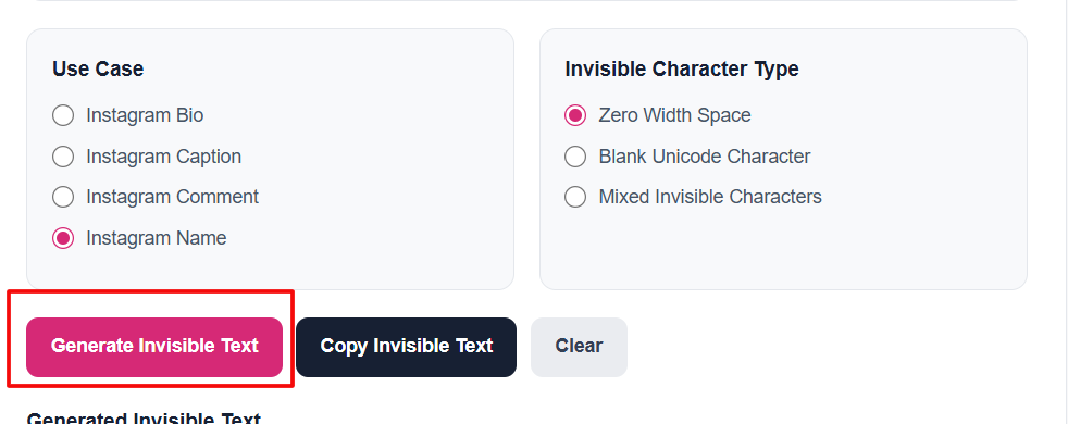 Generate the Text