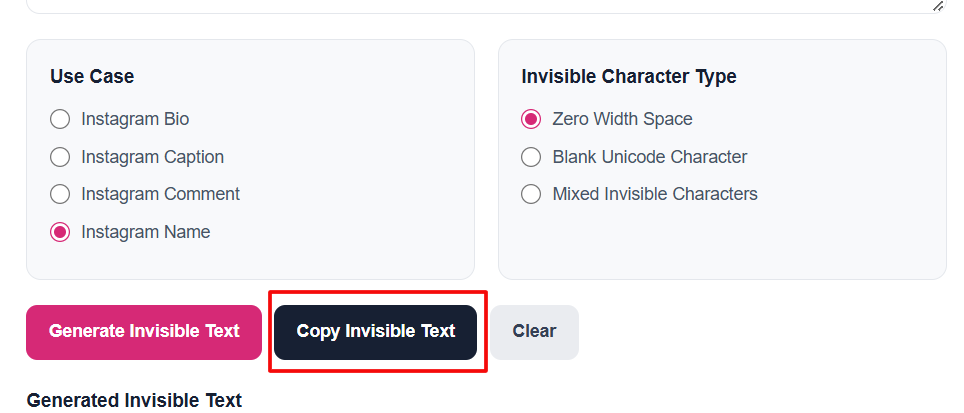 Copy the Result